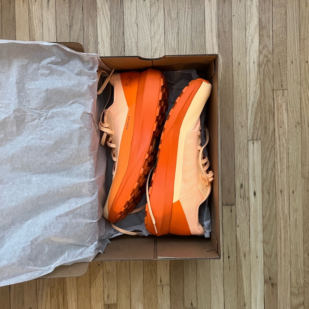 Orange and Cream Athletic Shoes